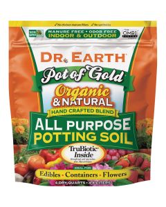 Dr. Earth Pot of Gold 4 Qt. 0.11 Lb. All Purpose Container Potting Soil