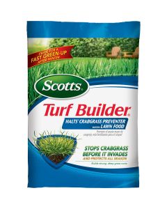 Scotts Turf Builder 13.35 Lb. 5000 Sq. Ft. 30-0-4 Lawn Fertilizer with Halts Crabgrass Preventer