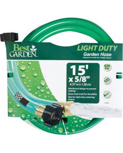 Best Garden 5/8 In. Dia. x 15 Ft. L. Leader Hose with Male & Female Couplings