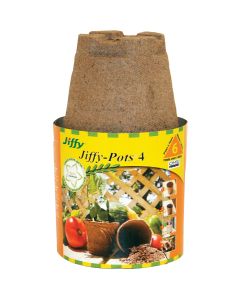 Jiffy 4 In. W. Round Peat Pot (6-Pack)