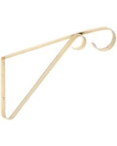 National 6 In. Brass Steel Hanging Plant Bracket