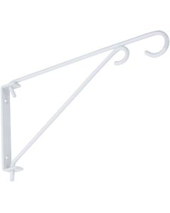 National 9 In. White Steel Swivel Hanging Plant Bracket