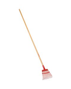 Corona 8 In. Steel Head Shrub Rake with 54 In. Wood Handle (11-Tine)