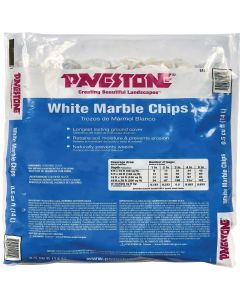 Pavestone 0.5 Cu. Ft. Medium White Marble Chips