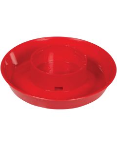 Farm-Tuff 1 Qt. Screw-On Red Polypropylene Poultry Waterer Base