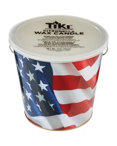 Tiki 16 Oz. 1-Wick American Flag Citronella Candle Bucket