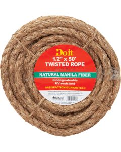 1/2"X50' Manila Rope