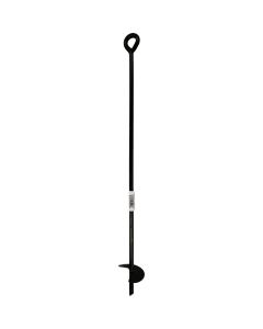 Midwest Air Tech 3 In. x 30 In. Black Steel Screw-In Earth Anchor