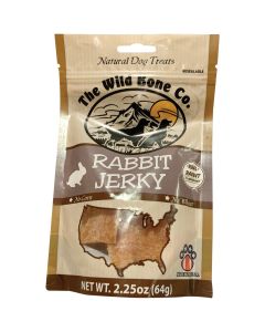 The Wild Bone Company Rabbit Jerky Dog Treat, 2.25 Oz.