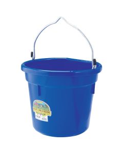 Tuff Stuff 5 Gal. Blue Poly Flat Back Bucket