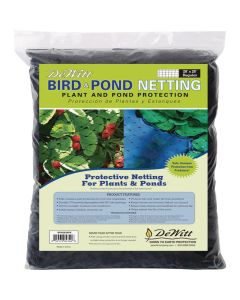 DeWitt 3/4 In. Mesh 28 Ft. x 28 Ft. Black Multi-Purpose Bird & Pond Netting