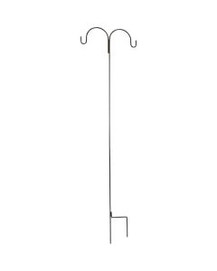 Best Garden 91 In. Bronze Wrought Iron Double Shepherd Hook