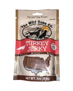 The Wild Bone Company Turkey Jerky Dog Treat, 3 Oz.