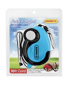 Westminster Pet Ruffin' it Palm Comfort 10 Ft. Cord Up to 30 Lb. Dog Retractable Leash