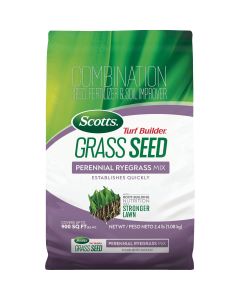 Scotts Turf Builder 2.4 Lb. 200 Sq. Ft. Perennial Ryegrass Mix Grass Seed