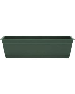 Bloem Ocean Series Dayton 24 In. W. x 6.69 In. H. x 7.75 In. D. Recycled Ocean Plastic Turtle Green Window Box