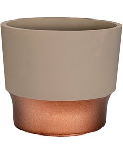 HC Companies Sprite 3 In. x 3 In. x 2.5 In. Resin Artisan Taupe Succulent Pot