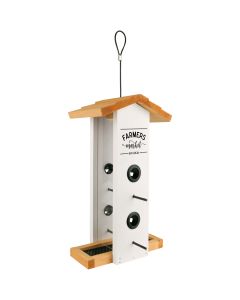 Nature's Way Farmhouse Cedar 1.5 Qt. Vertical Hopper Bird Feeder