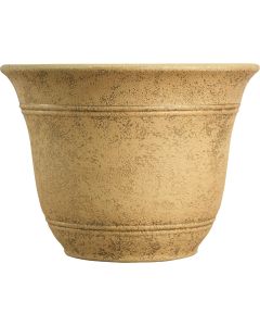 Listo Sierra 11-3/4 In. H. x 16 In. Dia. Arizona Sand Poly Flower Pot