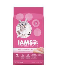 Iams Proactive Health Sensitive Digestion & Skin Formula 6 Lb. Turkey Flavor Adult Dry Cat Food