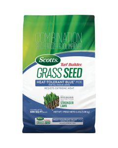 Scotts Turf Builder 2.4 Lb. 200 Sq. Ft. Heat-Tolerant Blue Mix for Tall Fescue Lawns Grass Seed