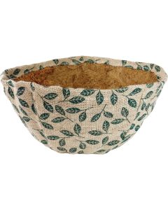 Gardman 14 In. Coconut Fiber Round Decorative Leaf Plant Liner