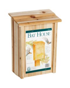 North States 8 In. W. x 15 In. H. x 4.75 In. D. Redwood Bat House