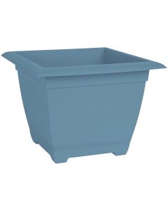 Bloem Ocean Series Dayton 11.13 In. H. x 15 In. W. Recycled Ocean Plastic Ocean Blue Square Planter