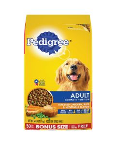 Pedigree Complete Nutrition 50 Lb. Roasted Chicken, Rice, & Vegetable Adult Dry Dog Food