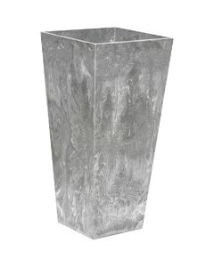 Novelty ArtStone Ella 7 In. W. x 19.5 In. H. x 7 In. L. Gray Resin Planter