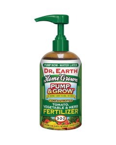 Dr. Earth Pump & Grow Home Grown 16 Oz. 3-2-2 Concentrated Tomato, Vegetable & Herb Liquid Fertilizer