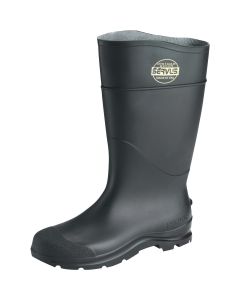 Servus Men's Size 7 Black Steel Toe PVC Rubber Boot