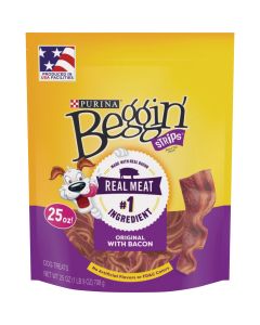 Purina Beggin' Strips Bacon Flavor Chewy Dog Treat, 25 Oz.