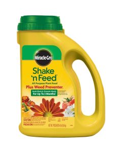 Miracle-Gro Shake 'n Feed 4.5 Lb. 10-10-10 All-Purpose Dry Plant Food Plus Grass & Weed Preventer