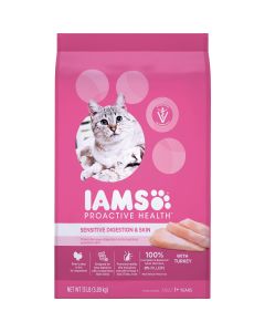 Iams Proactive Health Sensitive Digestion & Skin Formula 13 Lb. Turkey Flavor Adult Dry Cat Food