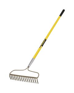 Tru Pro 60 in. Forged Bow Rake, 16 tines, Fiberglass Handle