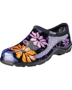 Sloggers Women's Size 7 Black w/Flower Design Garden Shoe