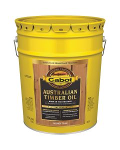 Cabot Australian Timber Oil Translucent Exterior Oil Finish, Honey Teak, 5 Gal.