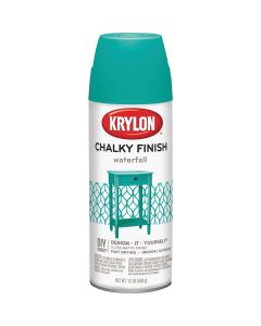 Krylon CHALKY FINISH 12 Oz. Ultra Matte Chalk Spray Paint, Waterfall