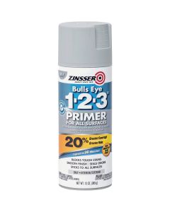 Zinsser Bulls Eye 1-2-3 13 Oz. Primer Spray, Gray