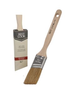 Best Look 1.5 In. Angle White Natural China Bristle Paint Brush