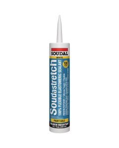 Soudastretch 10.1 Oz. Acrylic Elastomeric Caulk, White