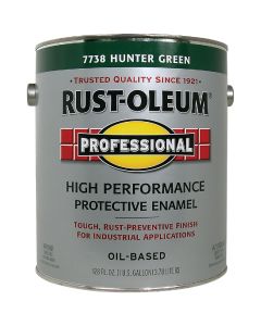 Rust-Oleum Professional Oil Based Gloss Protective Rust Control Enamel, Hunter Green, 1 Gal.