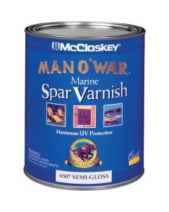 McCloskey Man O'War VOC Semi-Gloss Spar Interior & Exterior Varnish, Quart