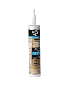 DAP Silicone Max 10.1 Oz. Clear Premium All Purpose
100% Silicone Sealant