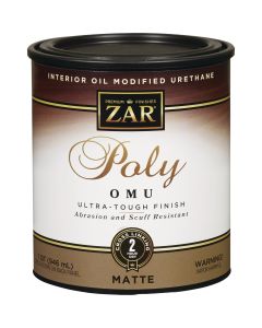 ZAR Matte Ultra Max Interior Polyurethane, 1 Qt.