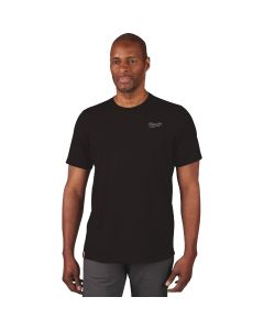 Milwaukee XL Black Short Sleeve Unisex Hybrid Work Shirt