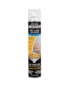 Rust-Oleum RockSolid 24 Oz. Turbo Spray System High Gloss Wet Look Lacquer Spray Sealer