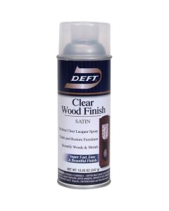 Deft 12.25 Oz. Satin Clear Wood Finish Interior Spray Lacquer