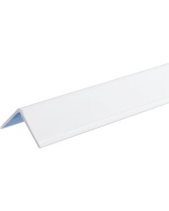 Wallprotex 1-1/8 In. x 8 Ft. White Self-Adhesive Corner Guard